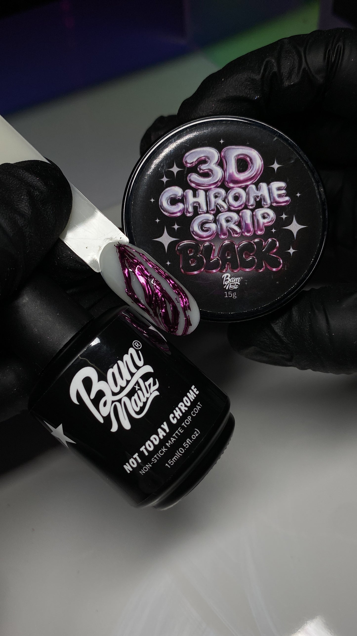 “3D CHROME GRIP” + “NOT TODAY CHROME” Duo