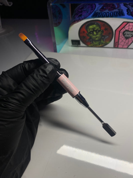 “GELPUSH” Gel & Pusher Brush