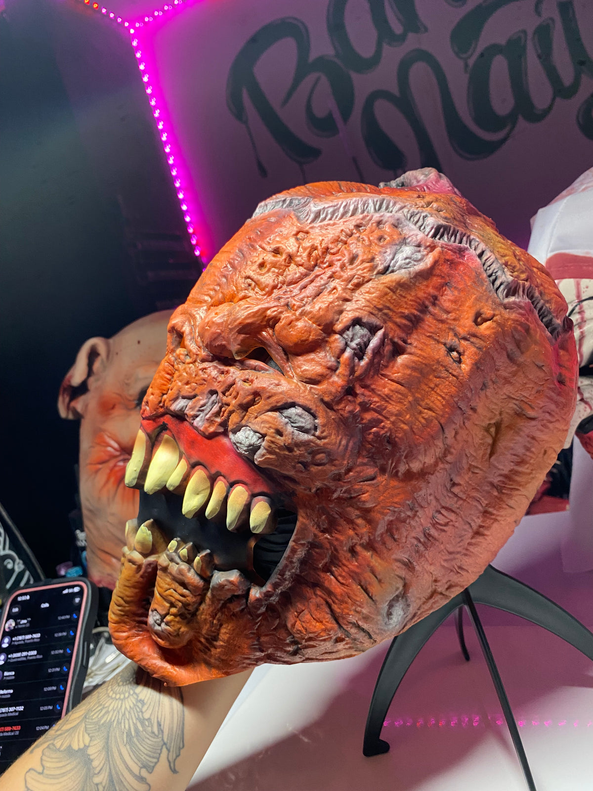 “PUMPKIN BITE” Full Head Halloween Mask