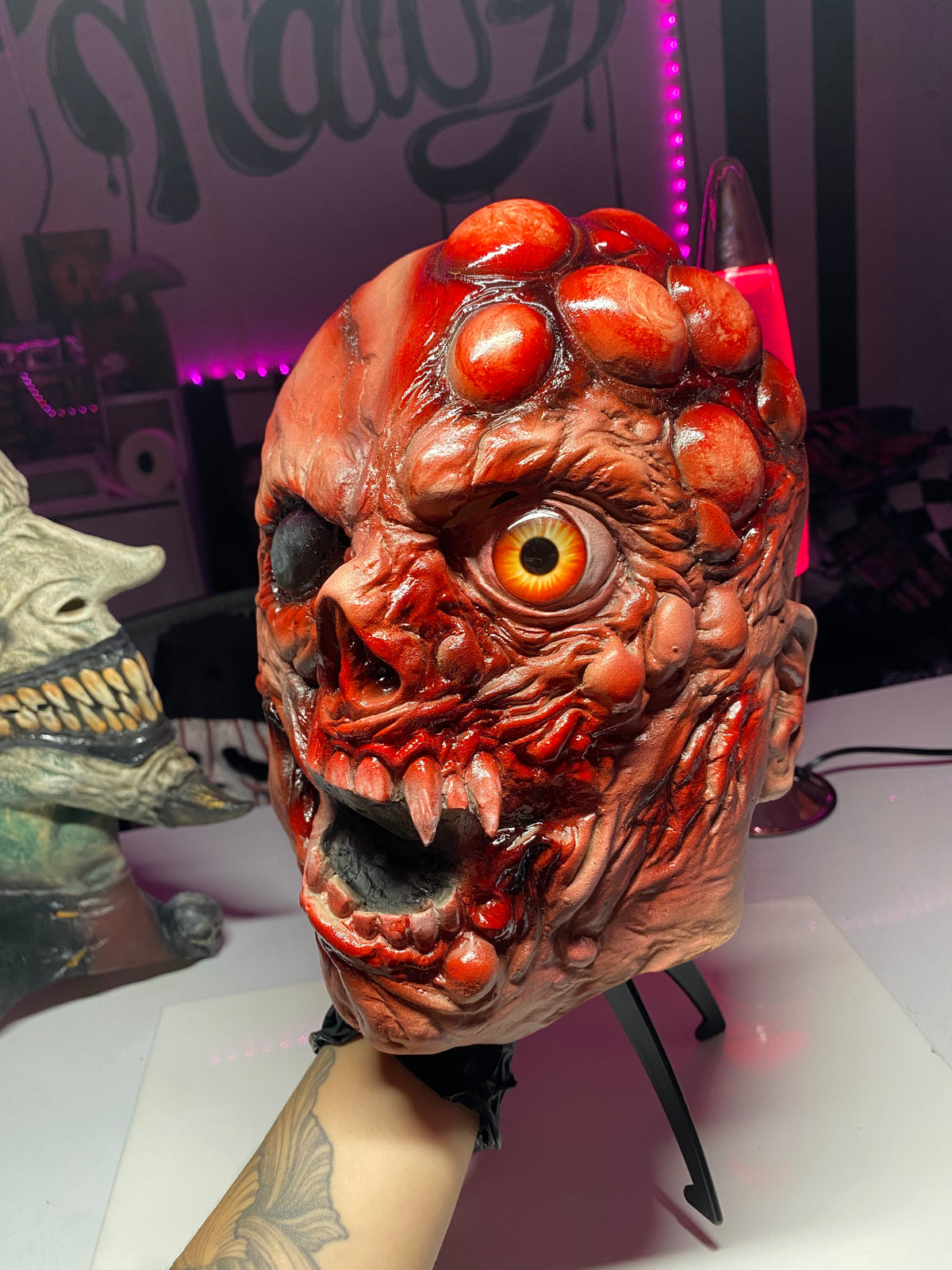 “BLOODSHOT” Full Head Halloween Mask