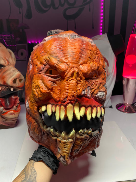 “PUMPKIN BITE” Full Head Halloween Mask