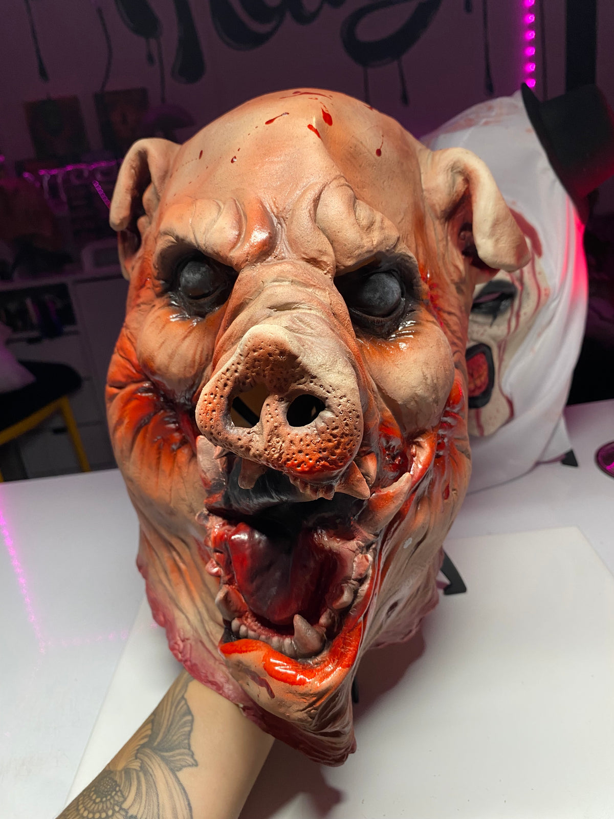 “PIGGY BANK” Full Head Halloween Mask