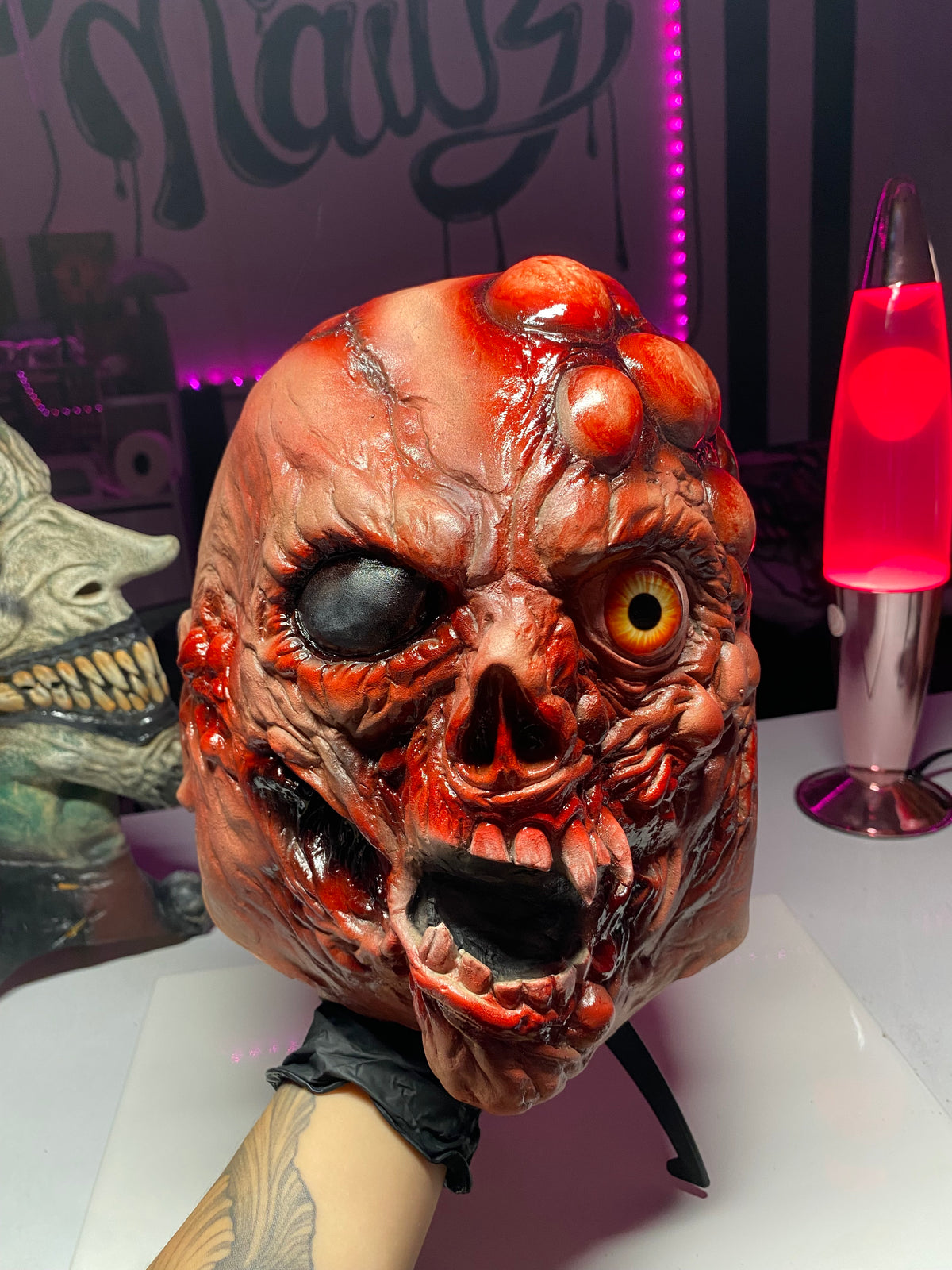“BLOODSHOT” Full Head Halloween Mask