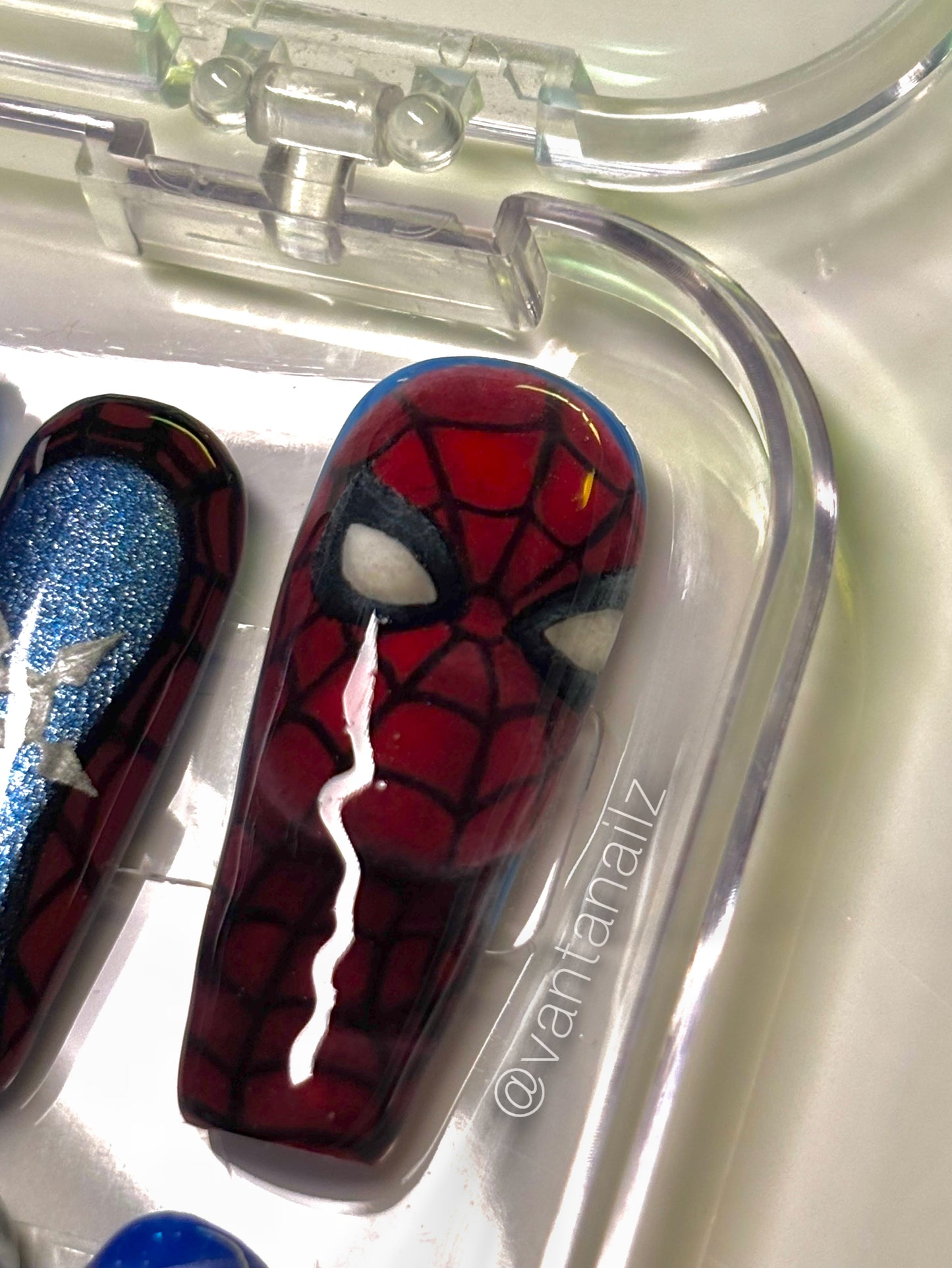 “SPIDEY” Press Ons @vantanailz